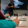 Taking notes while planning an online course outline
