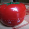 Classic red pomodoro kitchen timer
