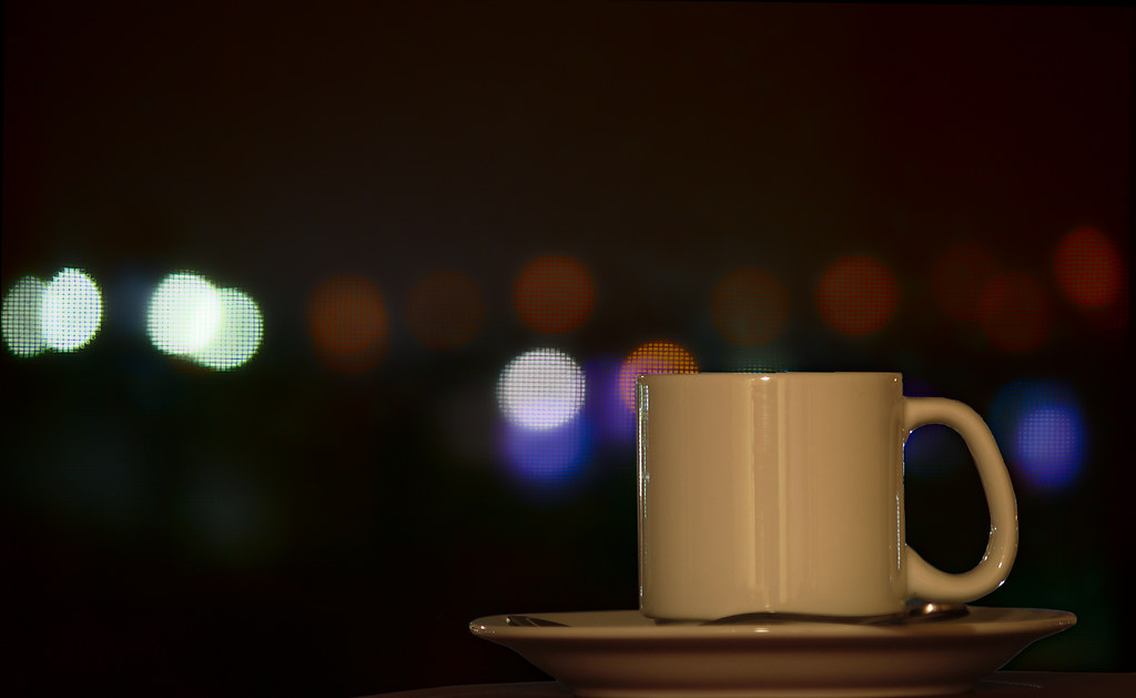 Evening tea by the window