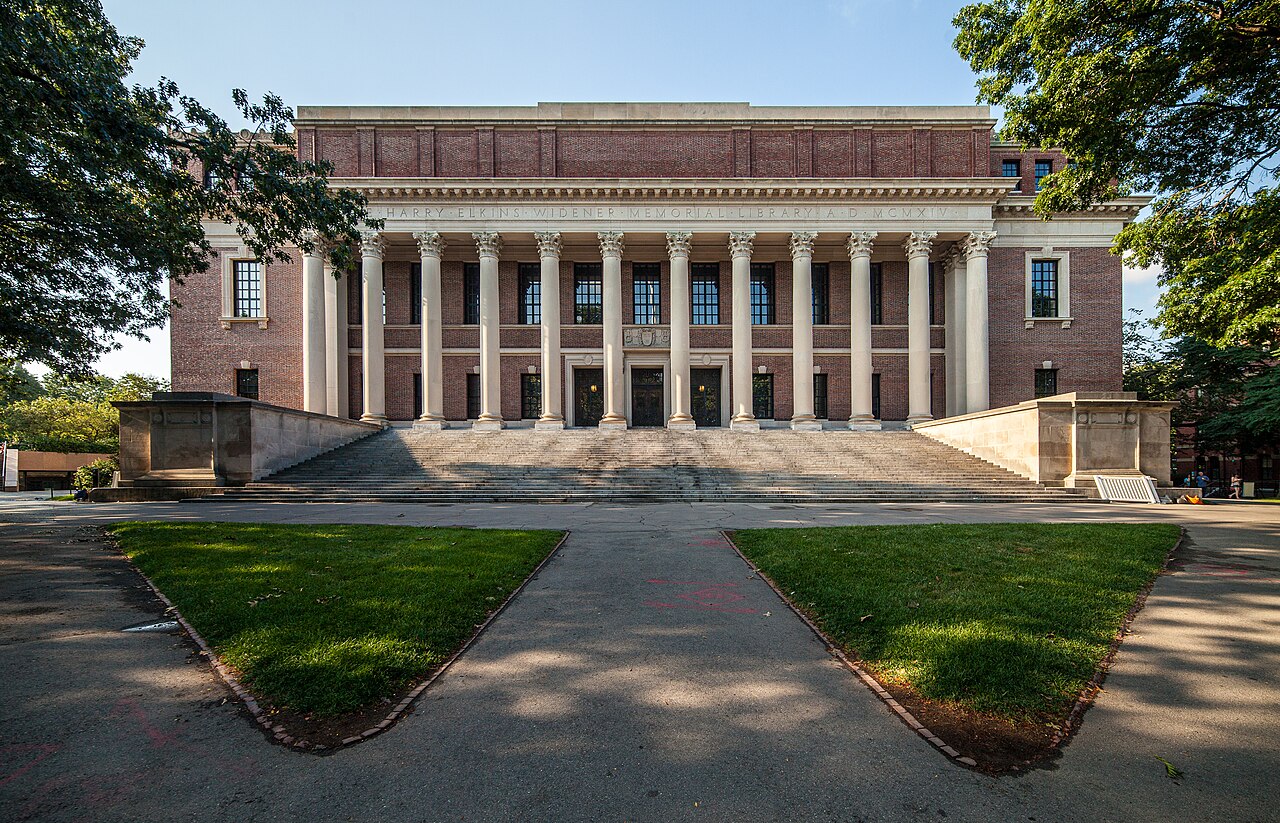 Widener Library at Harvard University, co-founder of edX in 2012