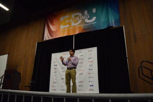 Portrait of Sal Khan, founder of Khan Academy