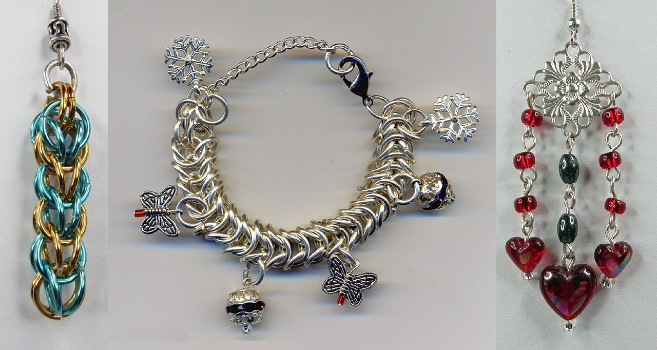 A collection of handmade jewelry pieces